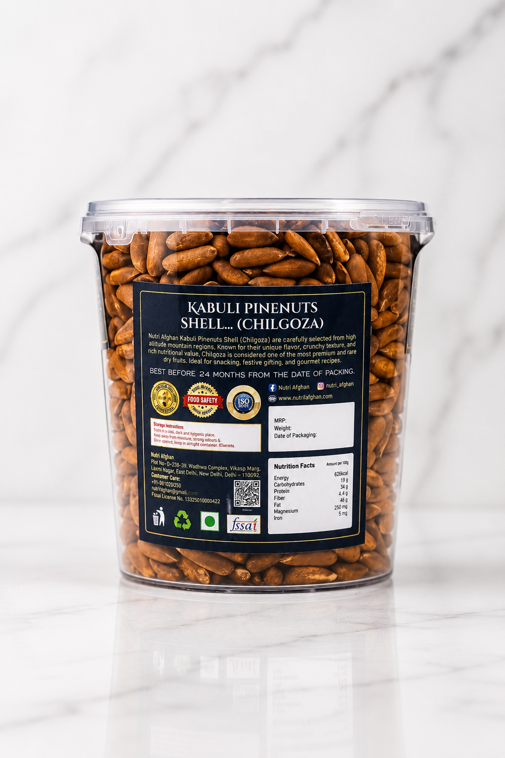 Kabuli Pinenuts Sheli.. (Chilgoza)